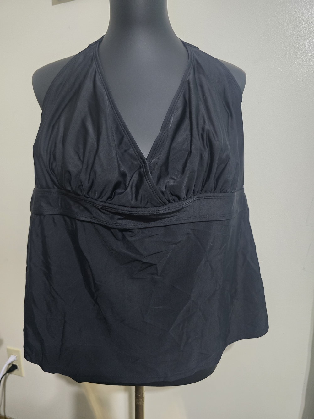 Black Women’s Halter Tank Top - Swim Suit